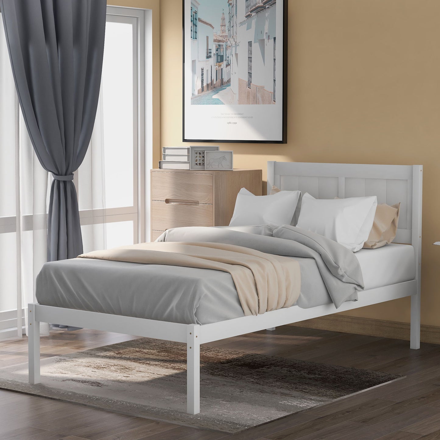 Platform Bed With Headboard