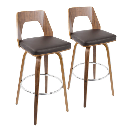 Trilogy - Mid Century Modern Barstool (Set of 2)