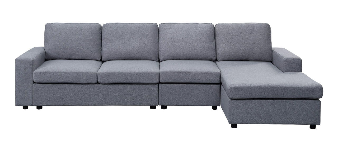 Bailey - Linen Reversible Modular Sectional Sofa Chaise