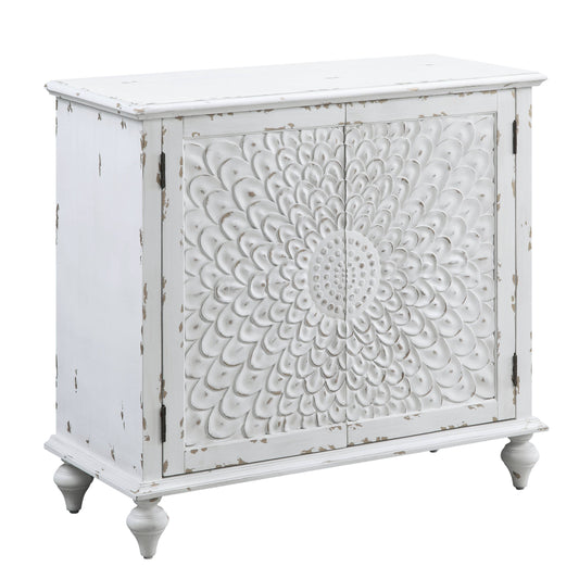 Daray - Antique Console Cabinet - White