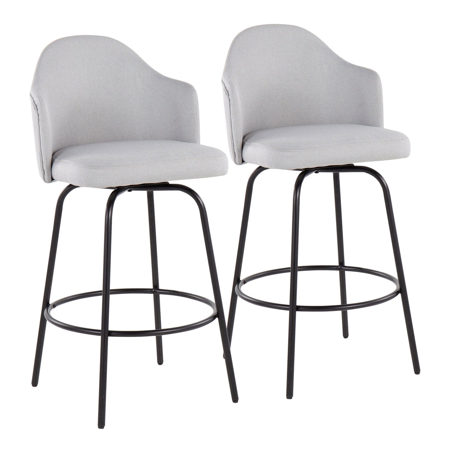 Ahoy - Contemporary Fixed Height Counter Stool (Set of 2)