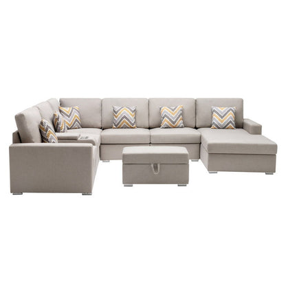 Nolan - 8 Piece Sectional Sofa With Interchangeable Legs