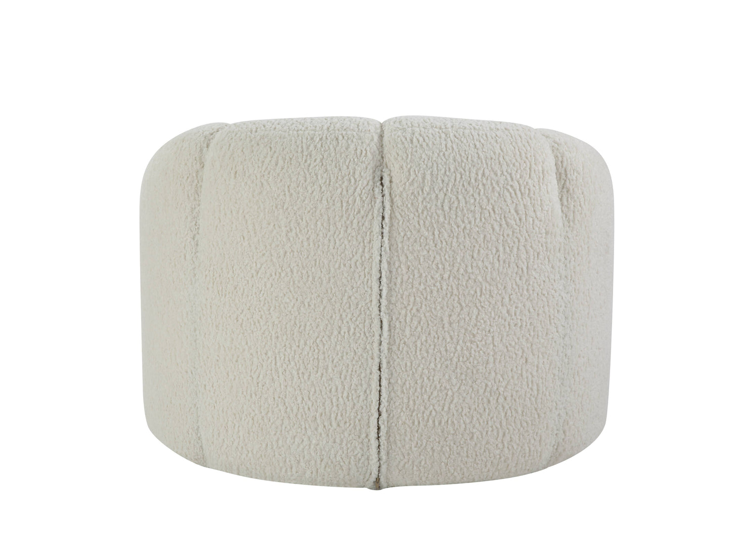 Osmash - Teddy Sherpa Chair With Swivel - White