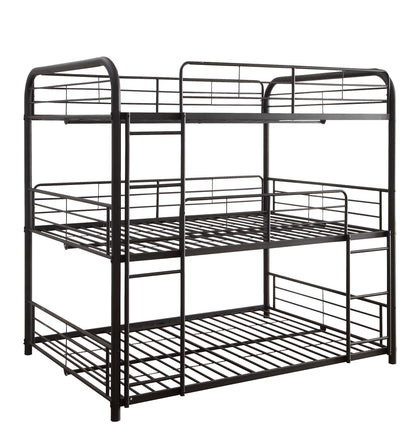 Cairo - Triple Full Bunk Bed - Black