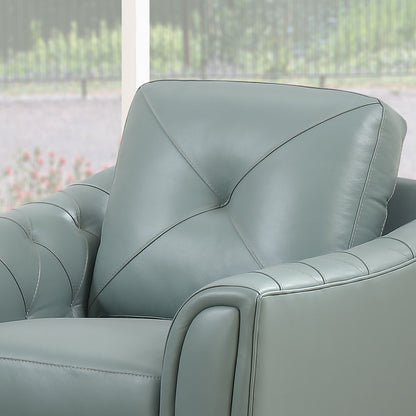 Modern Tufted Leather Chair