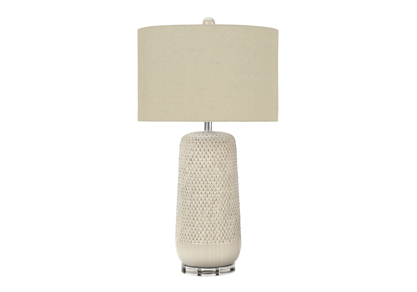 Contemporary Lighting, Table Lamp, Ceramic, Resin - Cream