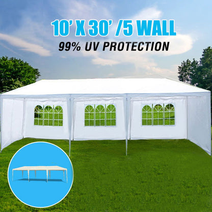 10X30' Wedding Party Canopy Tent Outdoor Gazebo With Removable Sidewalls