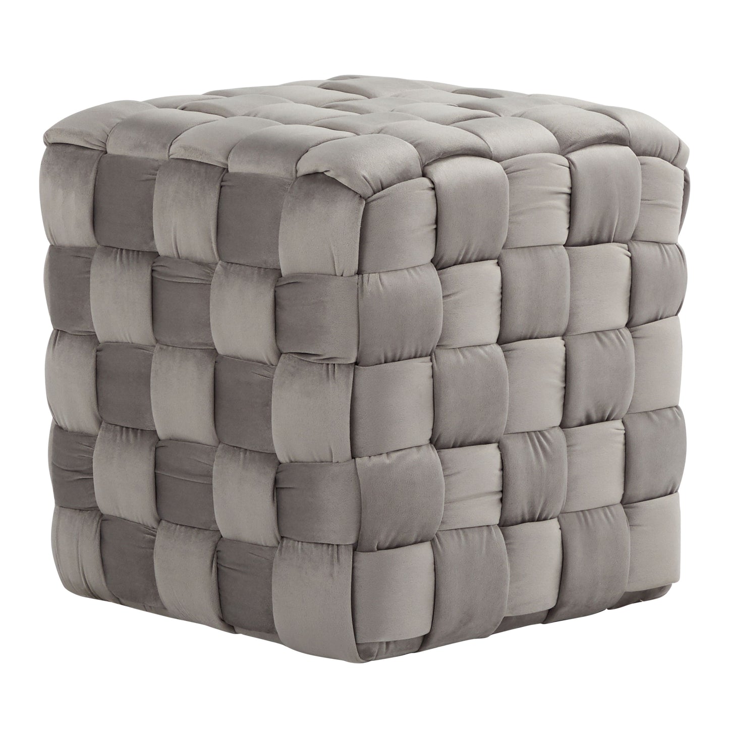 Square Braided Ottoman -