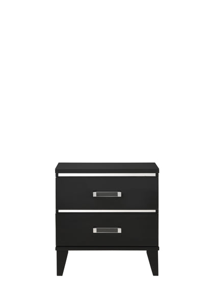 Chelsie - Nightstand - Black