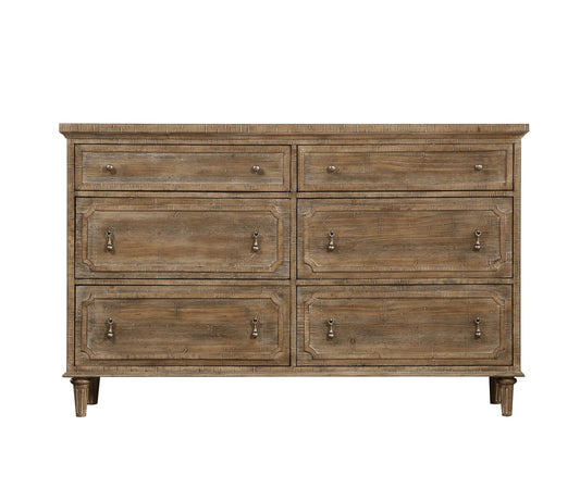 Ludin - 6 Drawer Dresser - Taupe