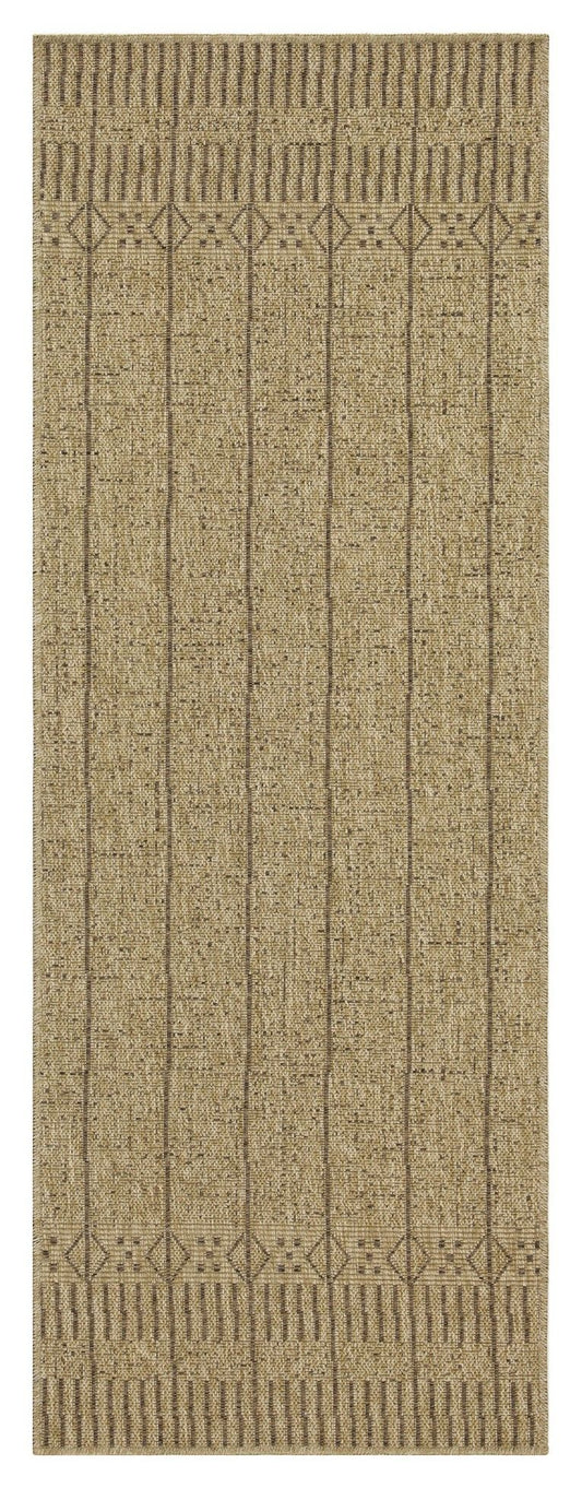 Earth - 2'7" X 7'3" Indoor, Outdoor, Area Rug - Jute, Mocha