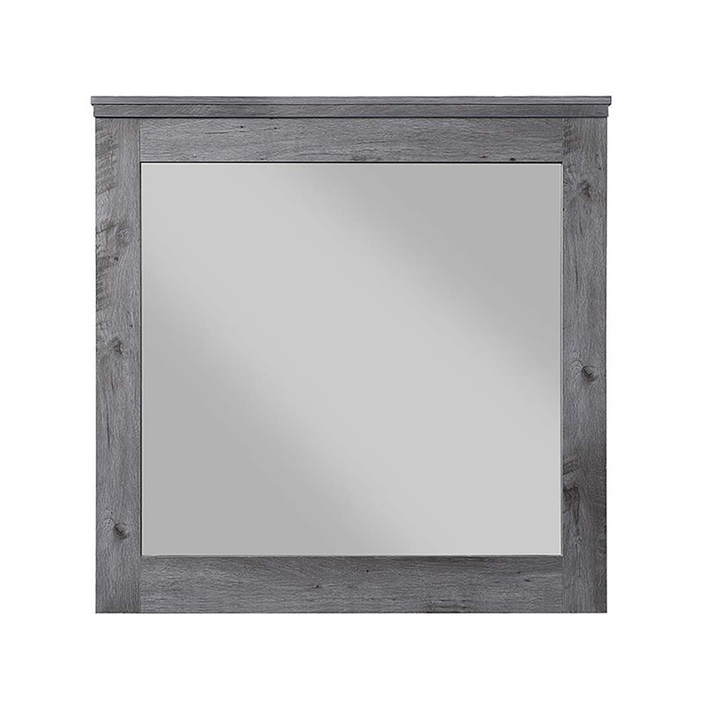 Vidalia - Rustic Mirror - Gray / Oak