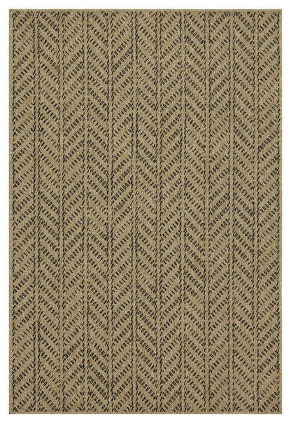 Earth - Indoor / Outdoor Area Rug - Natural / Black