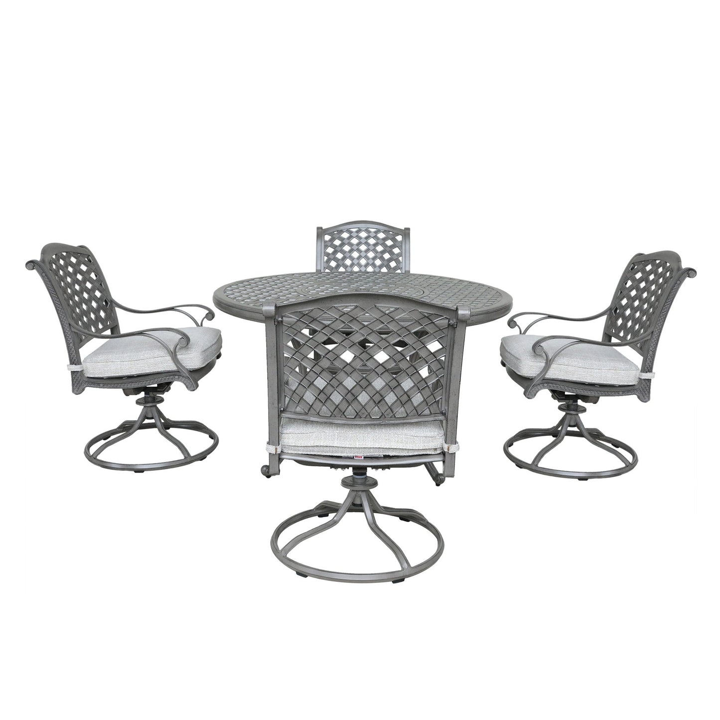 Outdoor Aluminum Dining Set With Cushion