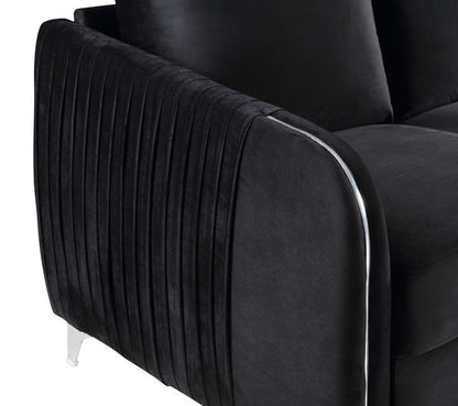 Hathaway - Velvet Modern Chic Loveseat Couch