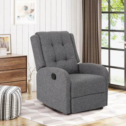 Manual Wide Standard Recliner - Charcoal