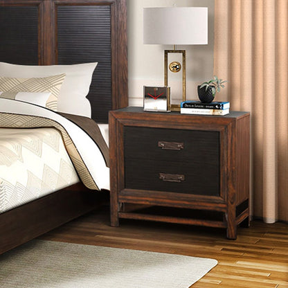 Branson - 2 Drawer Nightstand, Two Tone - Brown