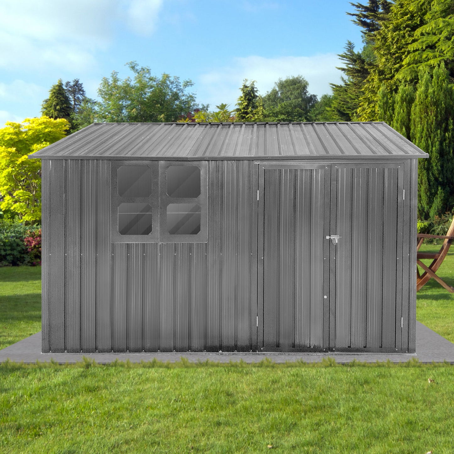 10' x 8' Garden Sheds Outdoor Storage Sheds With Window