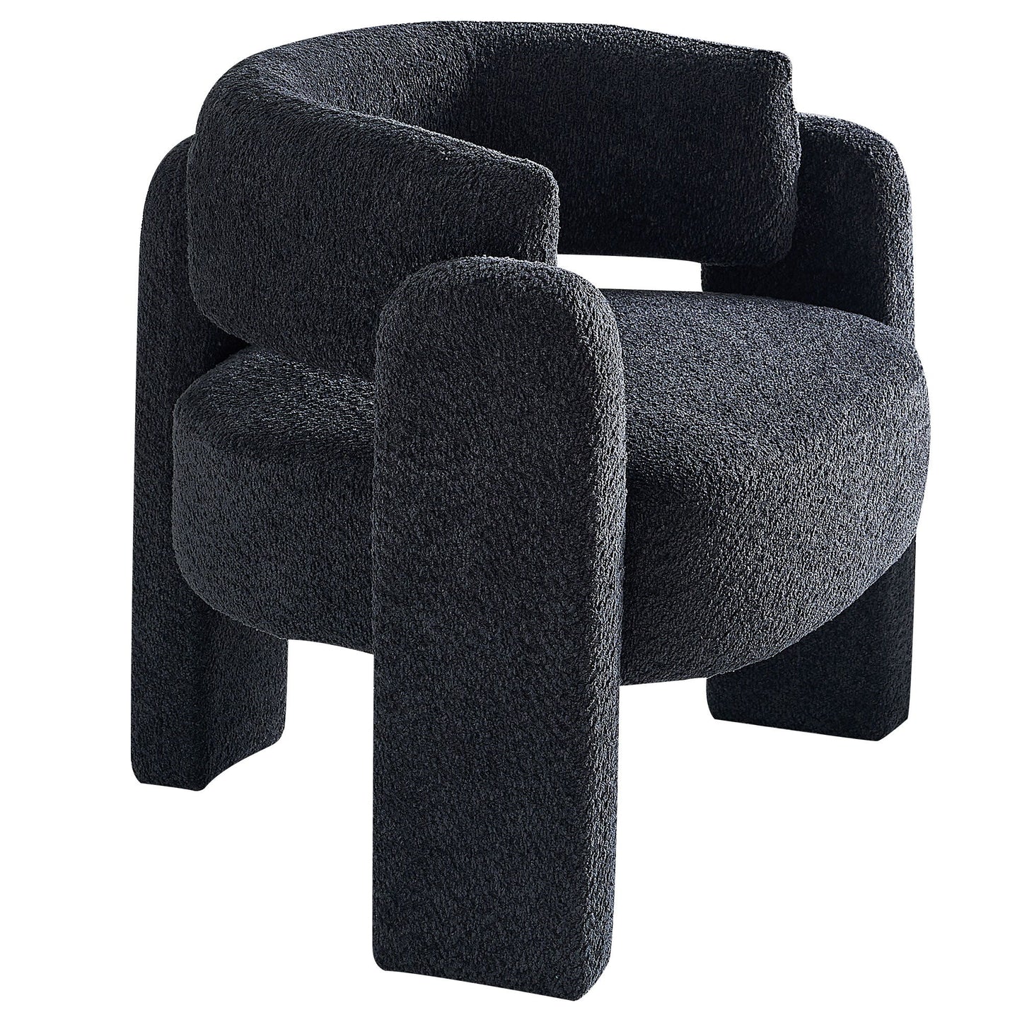 Boucle Upholstery Accent Chair