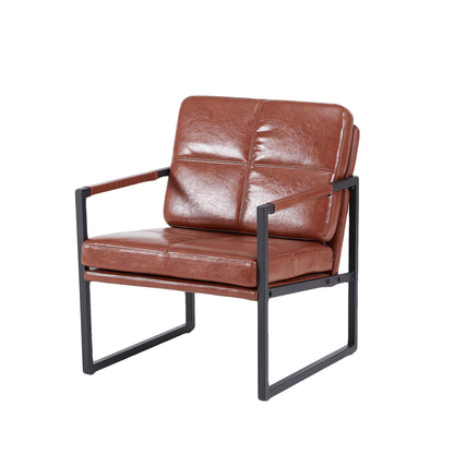 PU Leather Leisure Metal Frame Recliner Chair For Living Room And Bedroom Furniture