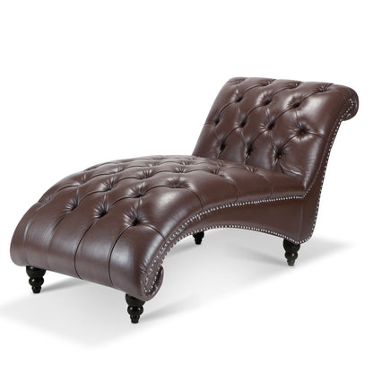 Tufted Armless Chaise Lounge