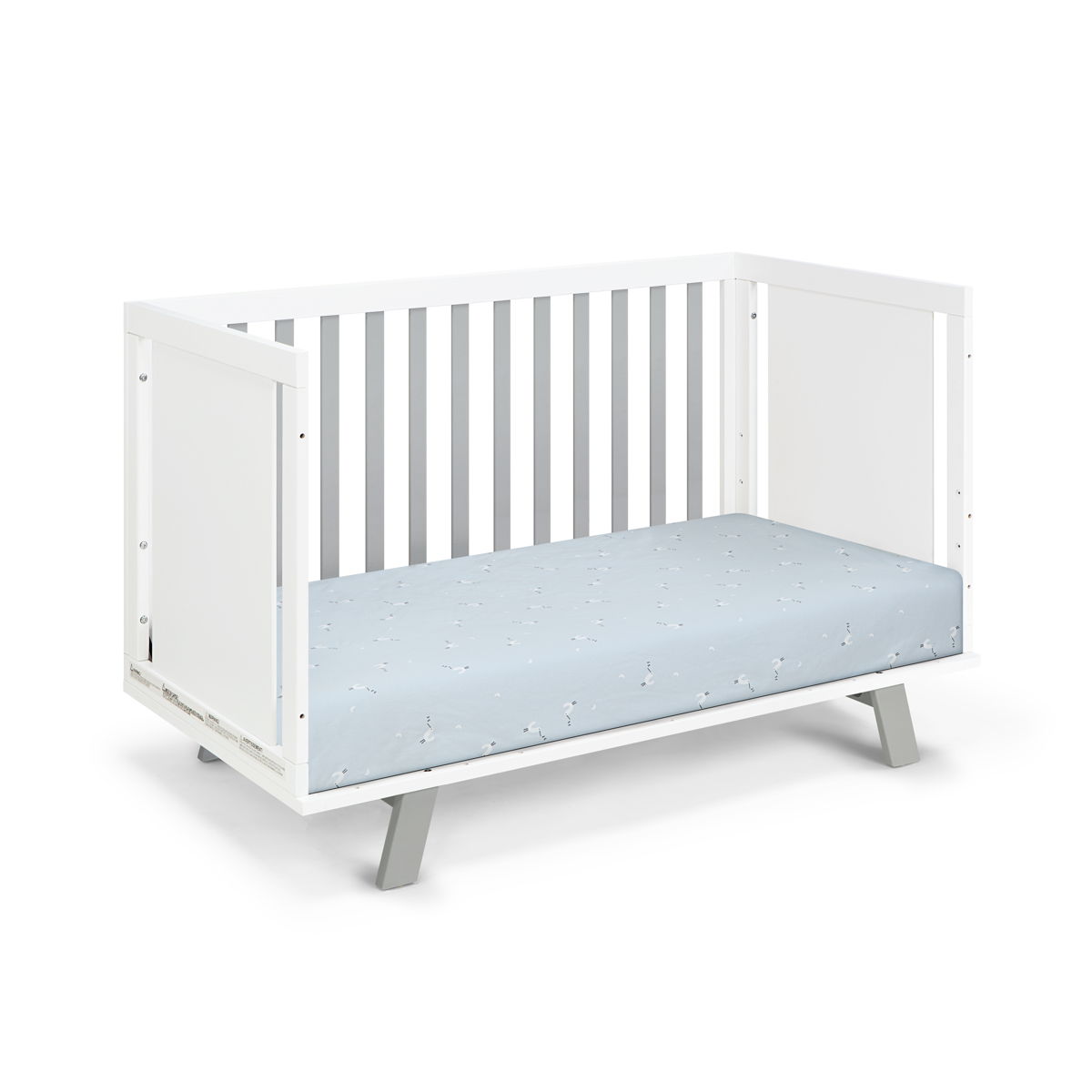 Livia - 3-in-1 Convertible Island Crib - White Frame