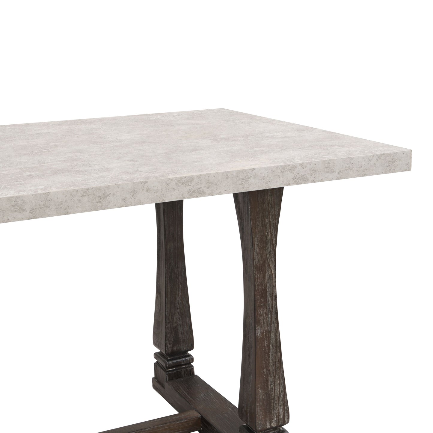 Classic Farmhouse Rectangle Kitchen Dining Table, Ideal For Home Kitchen - Gray