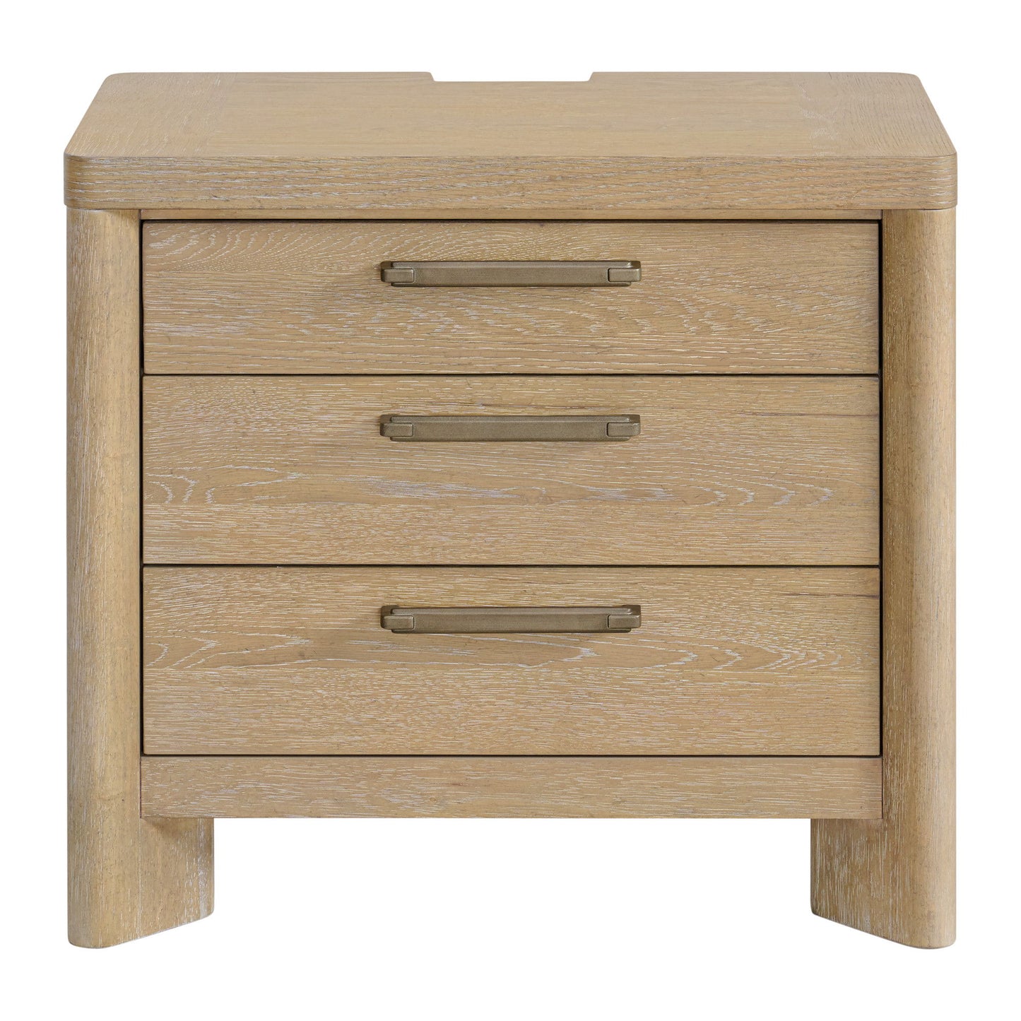 Clove - 3 Drawer Nightstand - Tan