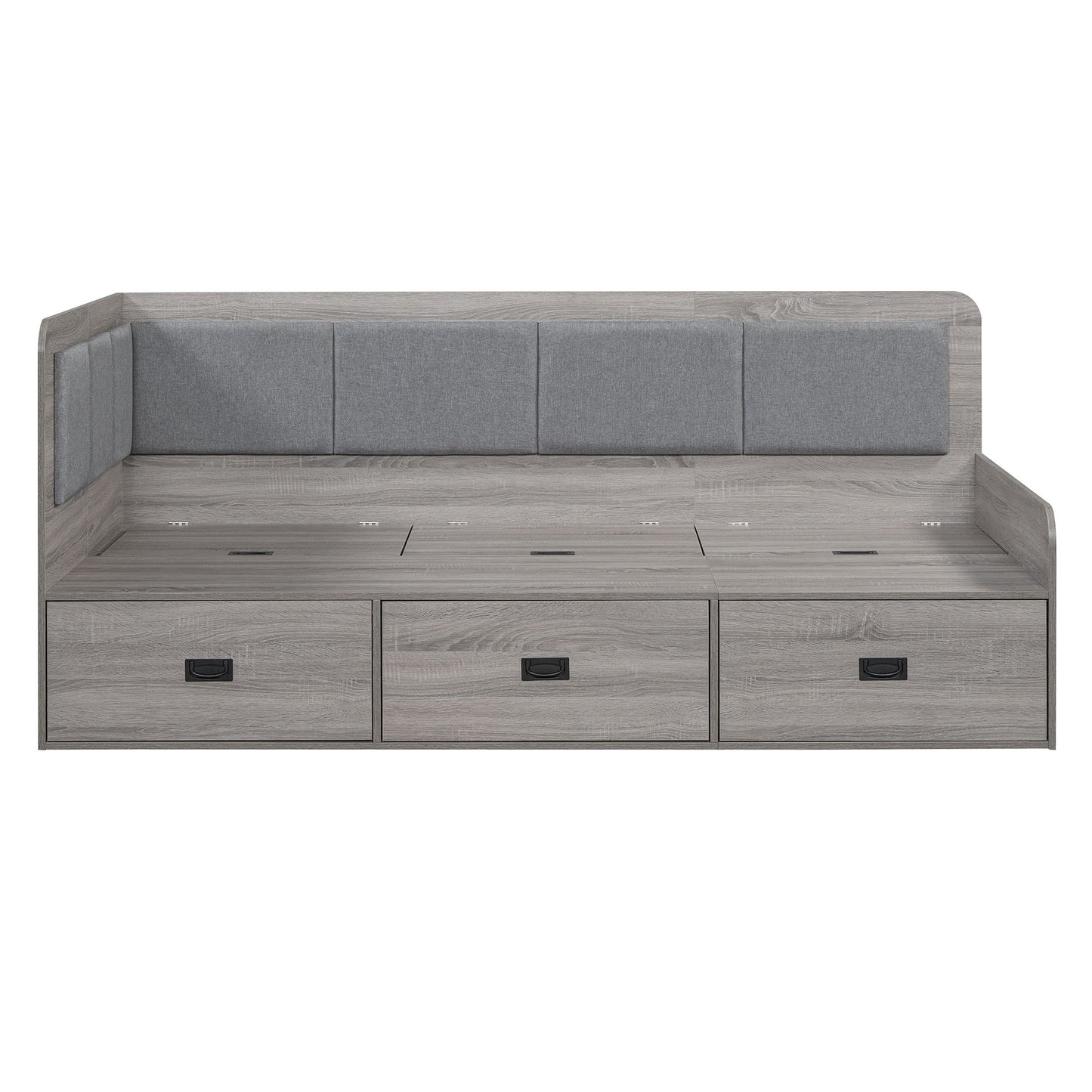 Daybed With Three Drawers And Three Storage Compartments