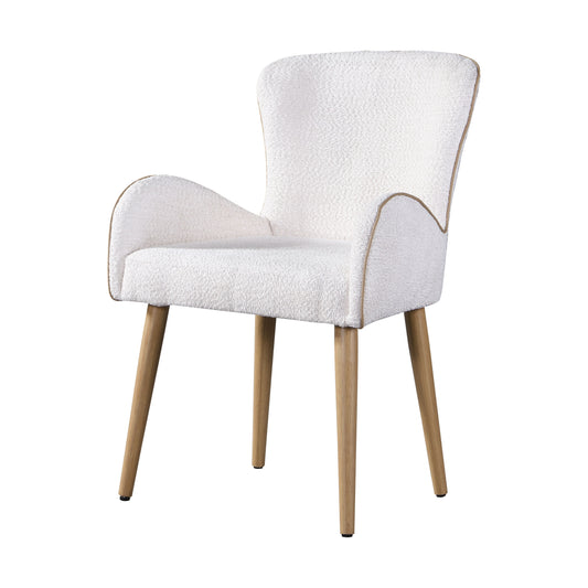 Qwin - Boucle Side Chair (Set of 2) - Beige