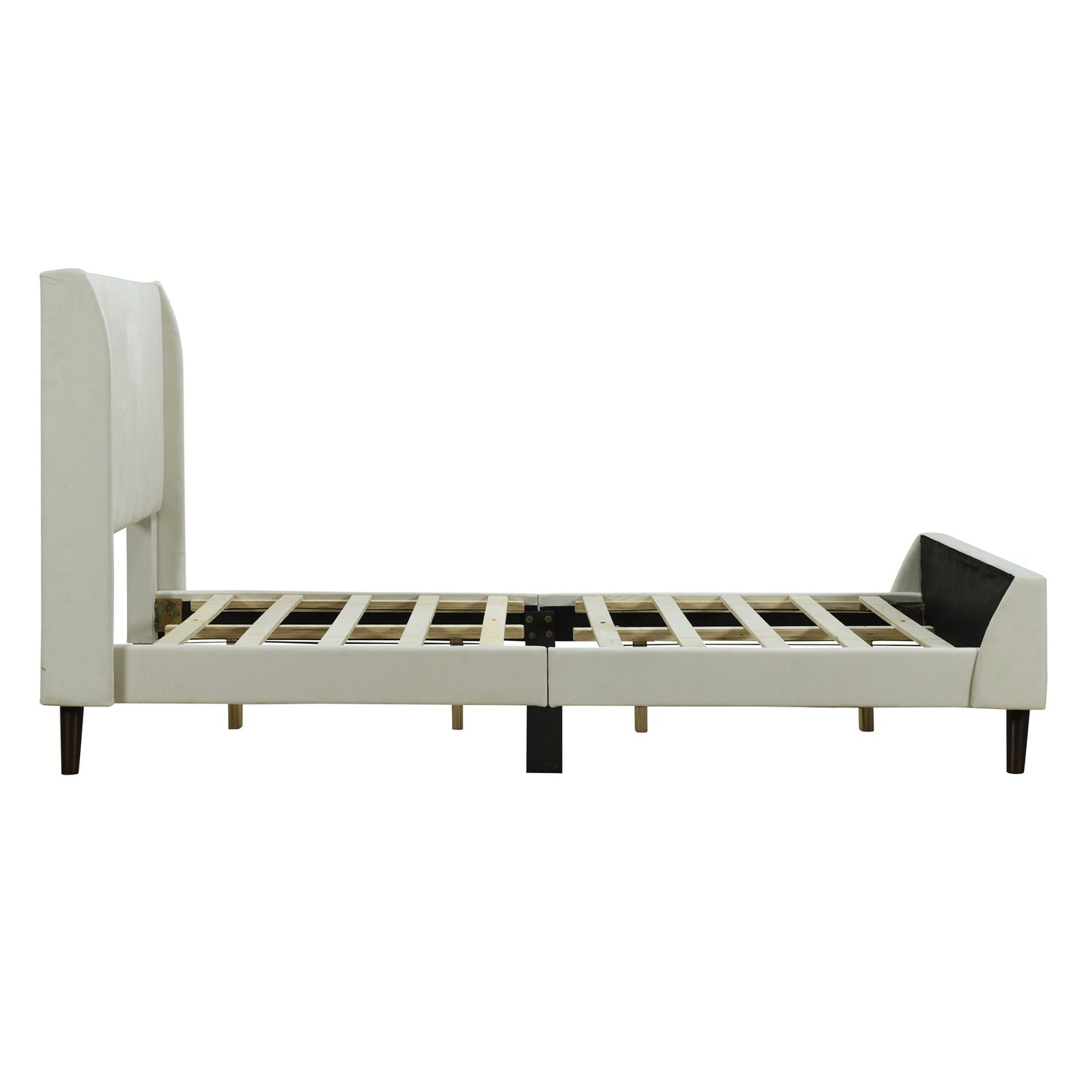 Upholstered Platform Bed Velvet