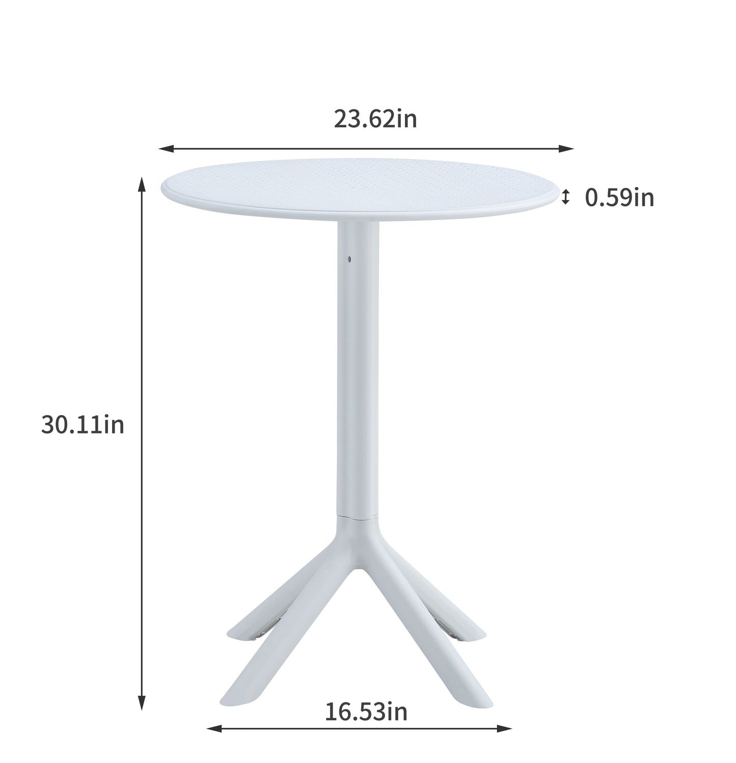 3 Piece Plastic Arm Chair Bistro Grs Premium Ocean Plastic