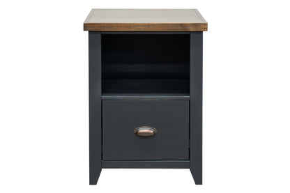 Essex - Drawer File - Black, Whiskey